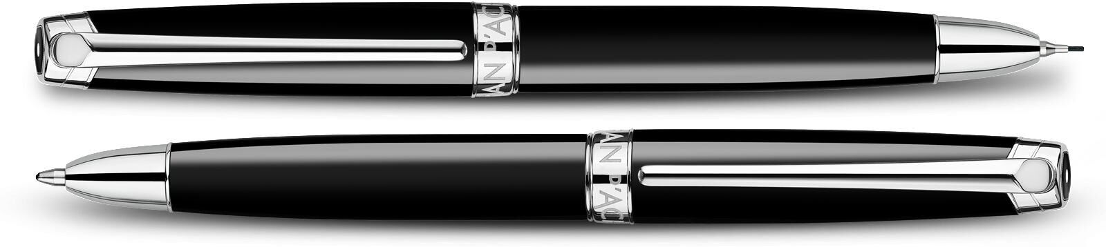 Kugelschreiber "Caran d'Ache Caran", schwarz, Messing, Stifte, Kugelschreiber schwarz Einheitsgröße