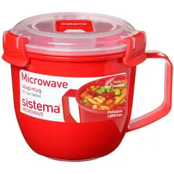 sistema® Mikrowellen-Suppentasse 10.7 cm hoch rot