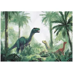FOTOTAPETE Kinderzimmer Junge Dinosaurier Vlies Tapete 350x250