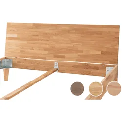 Massivholz »Los Angeles« Holzkopfteil II inkl. Kopfteilstreben 120 cm / Buche weiß