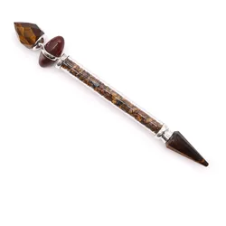 Shiva Lingam Magic Wand - Tiger Eye - Confidence