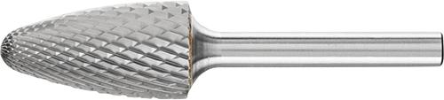 PFERD Hartmetall-Frässtift mit 6-mm-Schaft, Rundbogenform RBF (Baumform), Zahnung 4