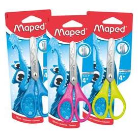 Maped Schere Essentials, 13 cm, symmetrisch, farbig sortiert, auf Blisterkarte (13 cm) (464210)