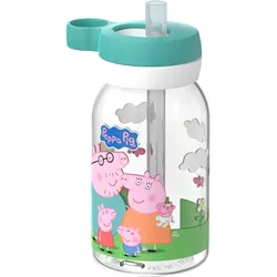 Mepal Campus Kinder Trinkflasche mit Trinkhalm und auslaufsicherem Verschluss 450 ml Peppa Pig