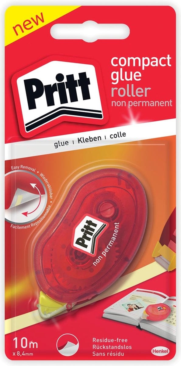 Pritt lijmroller Compact niet-permanent, 10 stuks