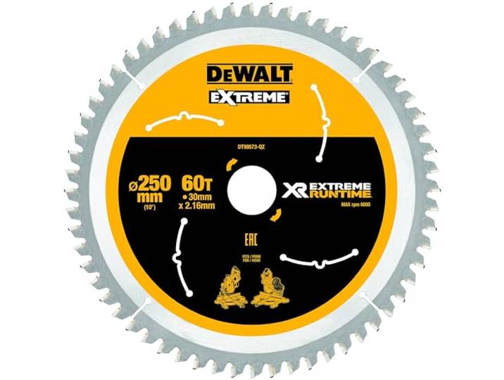 DeWalt ACCESSORI UTENSILI XR FLEXVOLT - Lama circolare XR 250mm x 30mm 60 denti