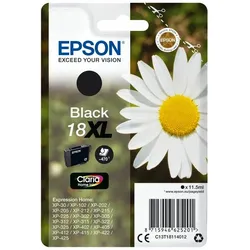 EPSON Tinte 18XL schwarz hohe Kapazität (C13T18114010) Home-Serie,''18XL''
