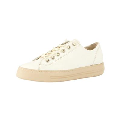 Sneaker PAUL GREEN "Paul Green Sneaker Glattleder", Damen, Gr. 42,5, cream, Glattleder, Schuhe Sneaker