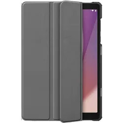 Just in Case Premium Smart Hülle Schlaf Aufwach Schutzhülle (Lenovo Tab M8), Tablet Hülle, Grau