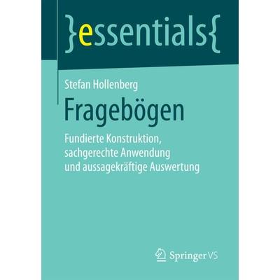 Fragebögen, Taschenbuch von Stefan Hollenberg, Springer Fachmedien Wiesbaden GmbH, 978-3-658-12966-8