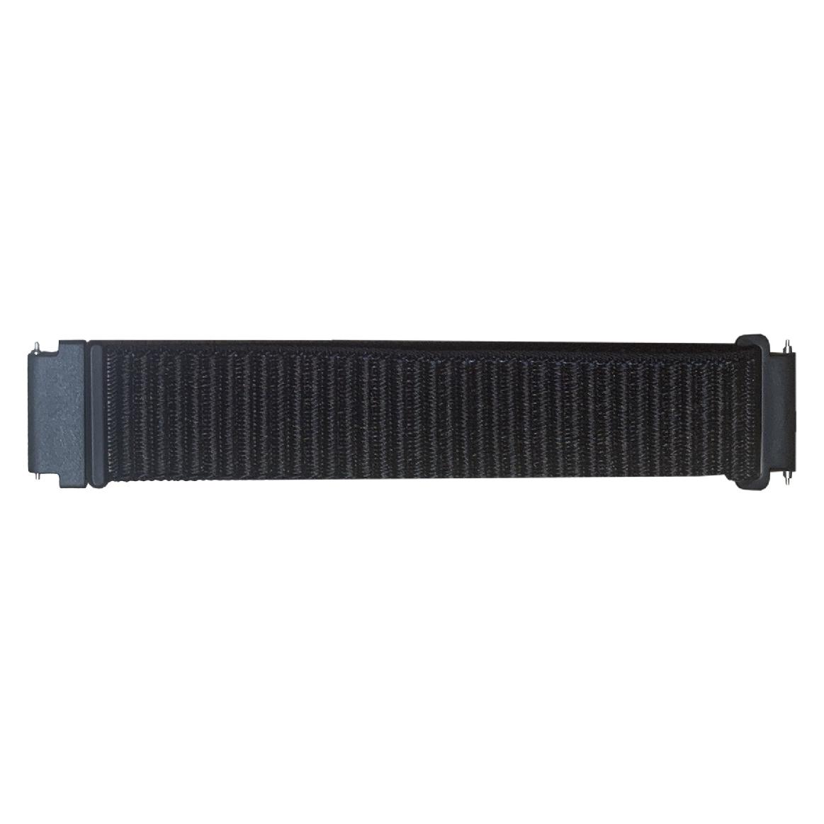 Wave nailonranneke, äly- ja urheilukelloille, musta (22 mm, Nylon) (WAVE-NB-UNI-22-BK)