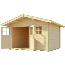 Weka 28 mm Gartenhaus 109 - 340 x 300 cm - 50 % Rabatt auf Dacheindeckung