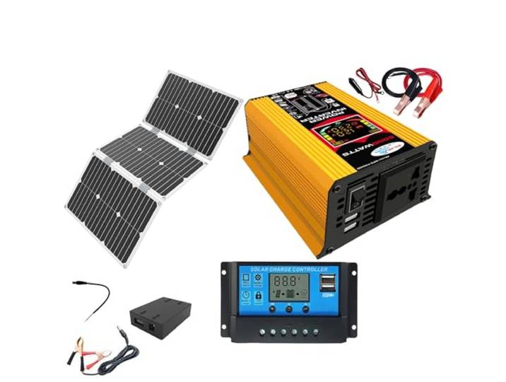6000 W netzunabhängiges Solarstrom-Set, 60 W monokristallines Panel, 30 A-Controller(220V)