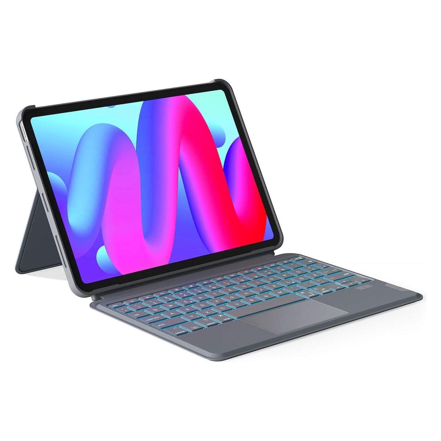 Inateck Keyboard iPad 04111 gray (KB04111 gray) (DE, Apple iPad Air 11 2024, Apple iPad Air 2020, Apple iPad Air 2022, Apple iPad Pro 11 2018, Apple iPad Pro 11 2020, Apple iPad Pro 11 2021, Apple iPad Pro 11 2022) (KB04111_GRAY)
