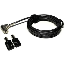 Port Designs Security Cable Keyed Nano Slot, Notebook Security, Schwarz, Silber