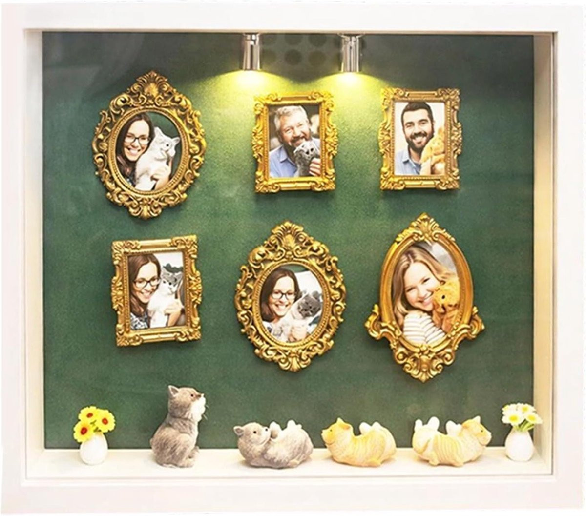 Miniatuur Display Box Wit - Verzamelvitrine voor Hobby Decoratie - 21,7 x 26,7 cm