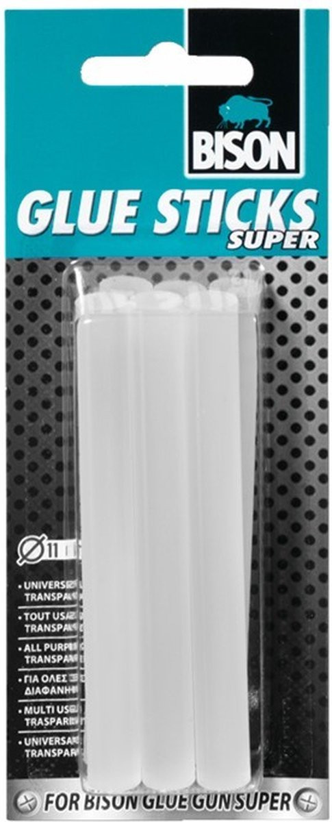 Bison Glue Sticks Super lijmpatronen, diameter 11 mm, 6 stuks