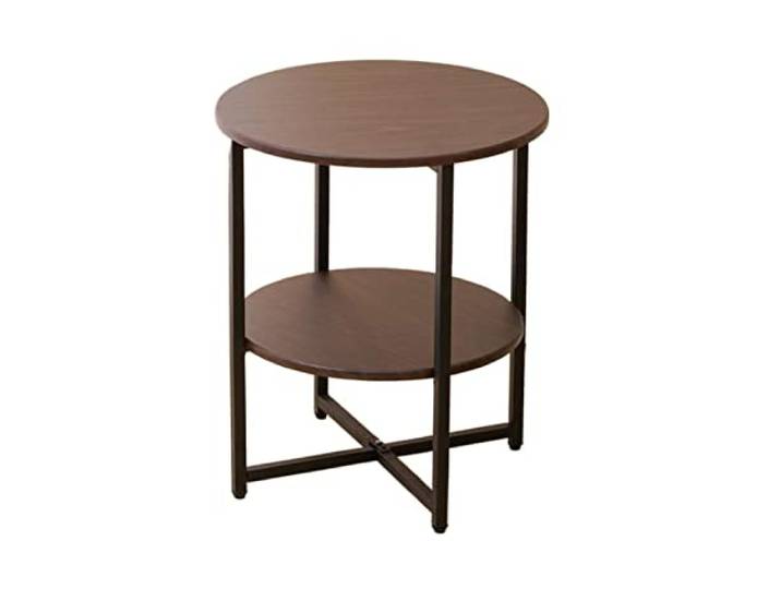 AZHKJKZH Nachttisch Runder Nachttisch Beistelltisch Für Indoor Outdoor Patio Schmaler Für Kleinigkeiten Bücher Wohnzimmer Schlafzimmer(C)