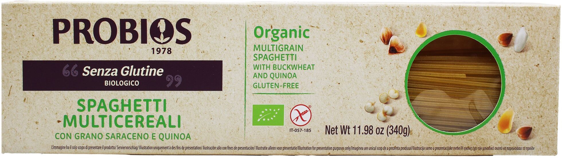 PROBIOS Spaghetti Multicereali 340 Grammi 