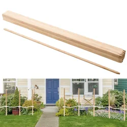 VEVOR Holzpfähle, 25 Stk. 17,53x12,7x1219,2 mm Holzpflöcke, Holzpfosten mit scharfer Spitze, Zaunpfähle aus Tannenholz, Wegweiser für Schlammzäune, Hinterhofbegrenzungen, Grundlinien