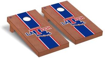 Skip's Garage Louisiana Tech Bulldogs Rosewood Cornhole Board Set