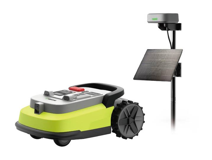 Rasenmähroboter UBHome M10 Pro 1500 m² , grün (bunt), B:48,2cm H:19,4cm T:70cm, Rasenmähroboter, Rasenmähroboter, Geräuschentwicklung: 58 dBA