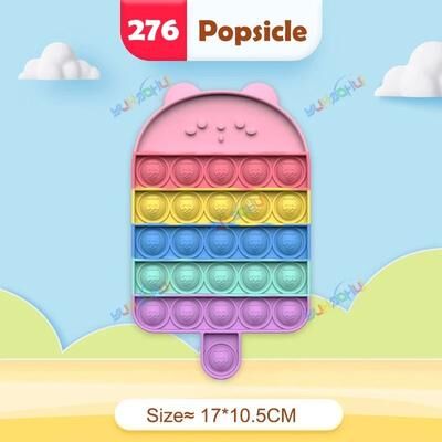 Uplifted Finds Rainbow Pop Bubble Fidget Toy Stress Relief Silicone popsicle
