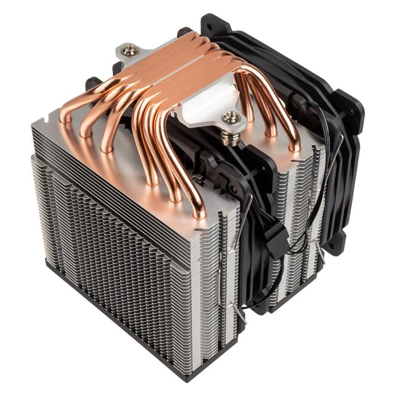 Jonsbo CR-2100 CPU-Kühler Dual Tower, 2x 120mm (134 mm) (CR-2100 Black)