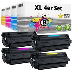 Druckfuxx, Toner, 4x XXL TONER PATRONEN für HP 508X für LaserJet M552 M553 M577 Set