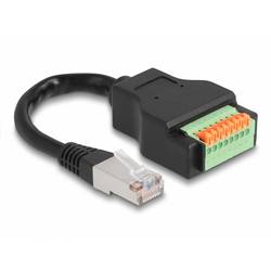 Delock 66063 RJ45 Patchkabel CAT 5e S/UTP 0.15 m Schwarz Geschirmt 1 St.