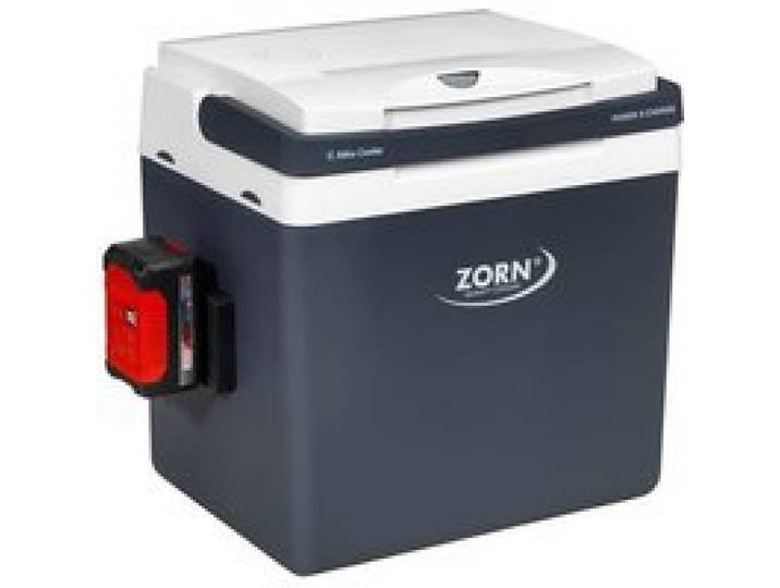 Glacière thermo-électrique - Zorn - Capacité 26 L - Rouge - Refroidissement jusquà 17 °C - Système Peltier