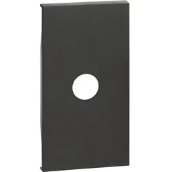 BTicino KG08M2 LivingNow 2M Abdeckung TV-Dose in der Farbausführung Black