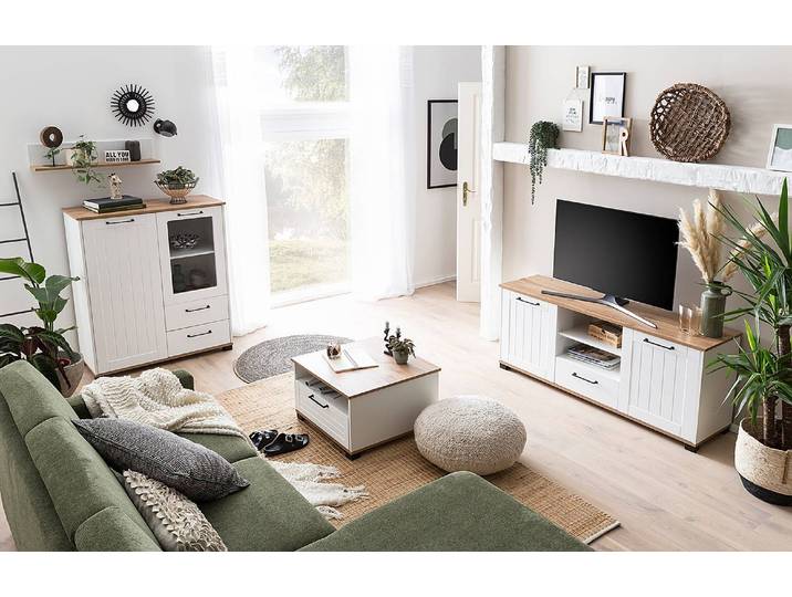 Étagère murale Jelda Matériau : Bois manufacturé Surface en bois : Mélaminé Blanc 80 x 16 x 17cm