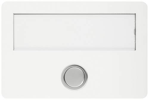 Grothe 55642 Klingel mit Namensschild Weiß