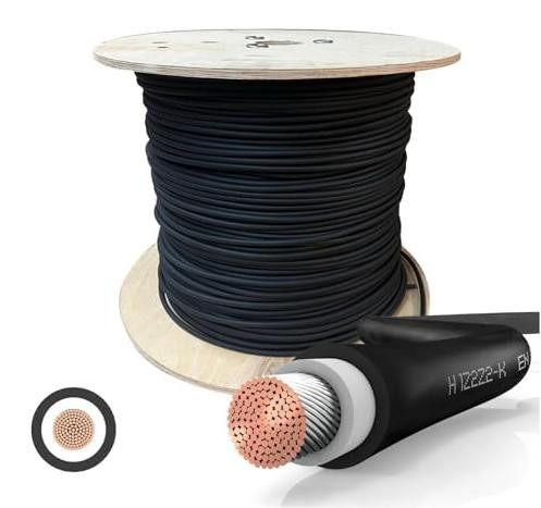 Lustrens Zonnekabel per meter 4 mm² H1Z2Z2-K gecertificeerd