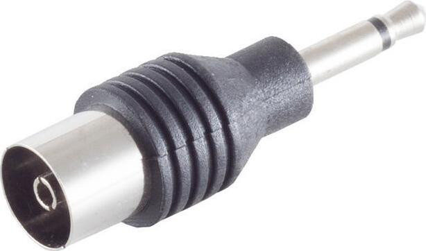 Shiverpeaks S/CONN adapter 3,5 mm mono stekker naar coaxconnector