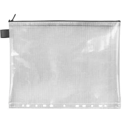 Veloflex Reißverschlusstasche A4 EVA-Material mit Abheftrand transparent