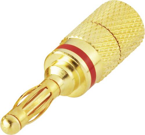 TRU Components Lamellenstecker Stift-Ø: 4mm Rot 1St.