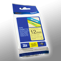 Brother P-Touch Band TZe-C31 schwarz auf signal gelb 12mm / 5m laminiert