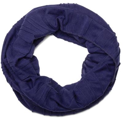 Loop STYLEBREAKER "Loop mit Falten Muster", Damen, lila, Obermaterial: 50% Viskose CV. 50% Polyester PES., Modisch, Modetücher Loop