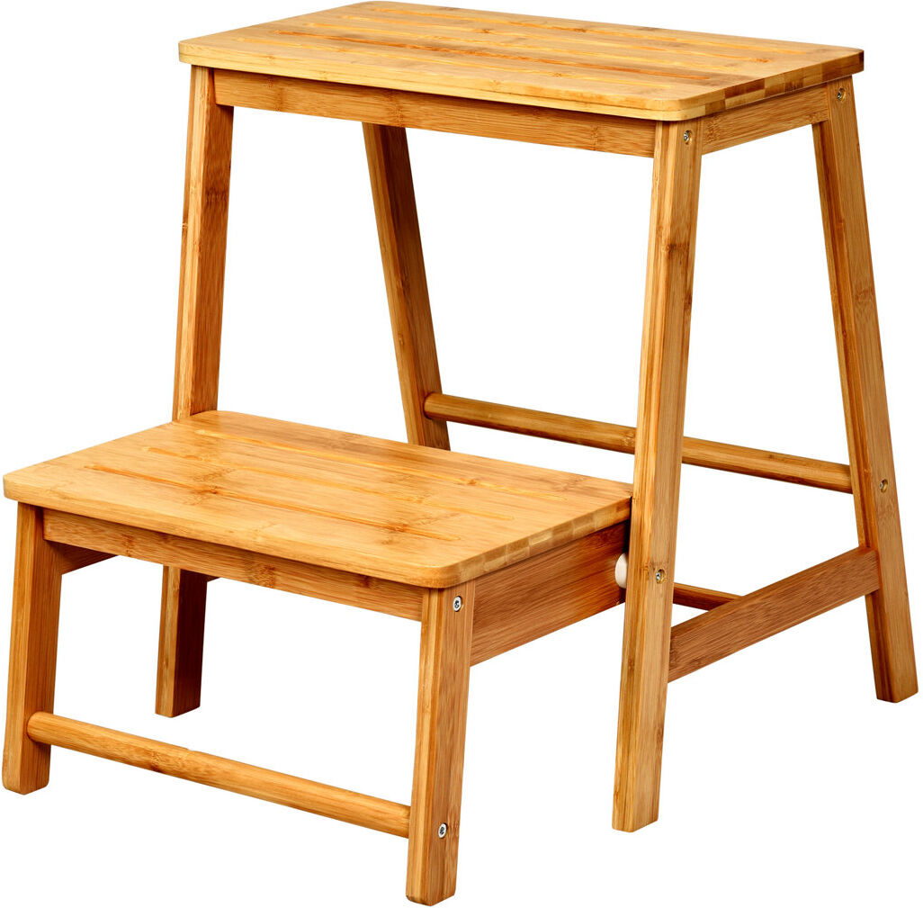 Marlow Home Co. Allenby 2 - Step Wood Step Stool Brown 48cm H
