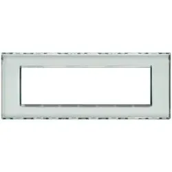 Legrand LND4807KR Abdeckrahmen LIVINGLIGHT: 7 Module, Farbe: Kristall