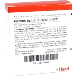 NERVUS OPTICUS suis Injeel Ampullen 10 St Ampullen
