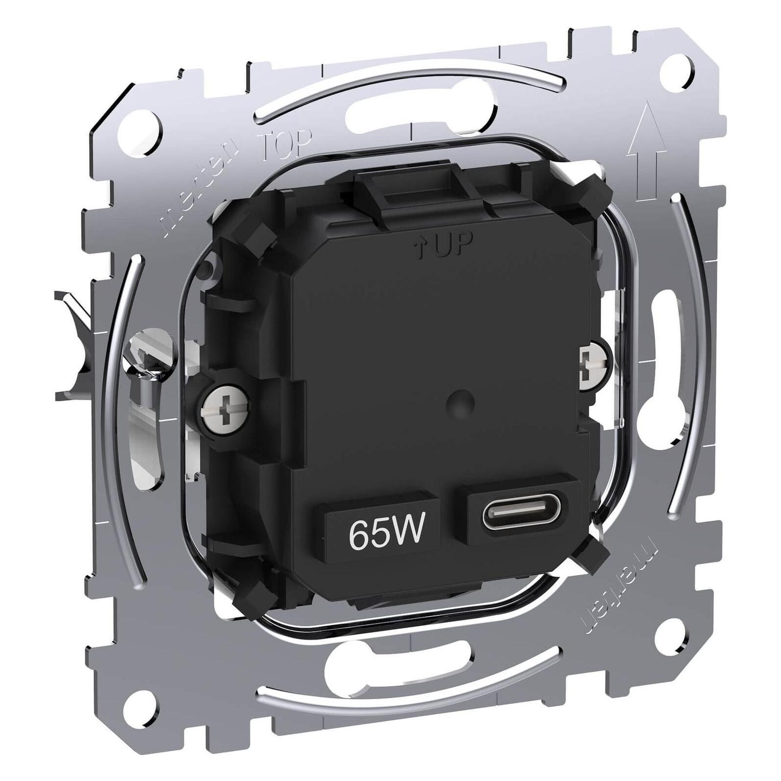 Merten MEG4366-0130 USB-Ladeeinsatz Typ 1x USB C mit Power-Delivery - USB Typ C - Noteb (MEG4366-0130)