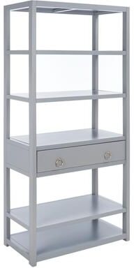 SAFAVIEH Johni 32-Inch Rubberwood Bookshelf, Transitional