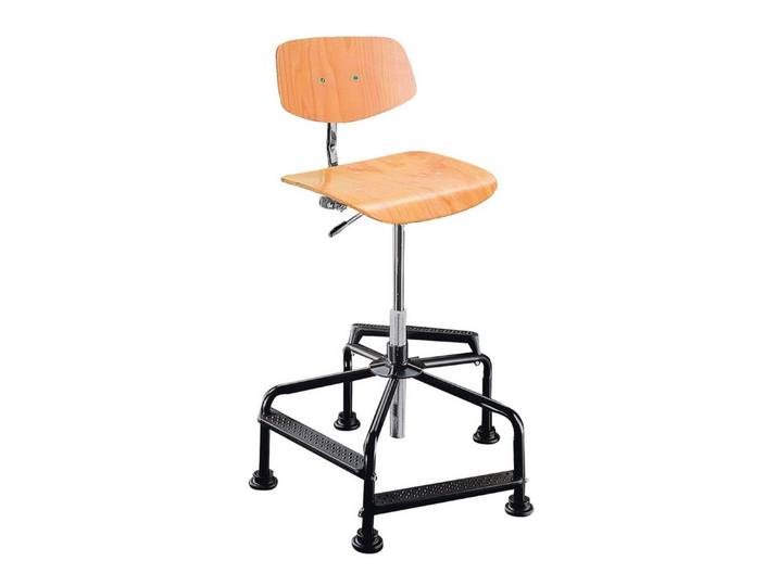 PROREGAL® Drehstuhl Arbeitsstuhl Arlington High, Sitzh. 48-88cm, tdw 110kg, Schwarz