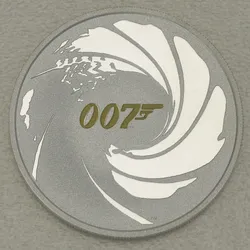 Silbermünze 1oz "James Bond 007" 2021 (koloriert) James Bond (Tuvalu)
