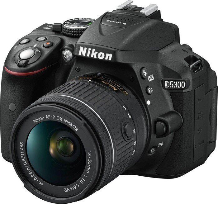 D5300   Nikon AF-P DX 18-55mm   Noir - Refurbished