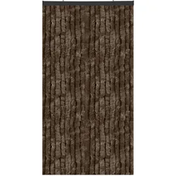Bestlivings Flauschvorhang Sondergröße - Breite: 120cm - Länge: 300cm, Braun