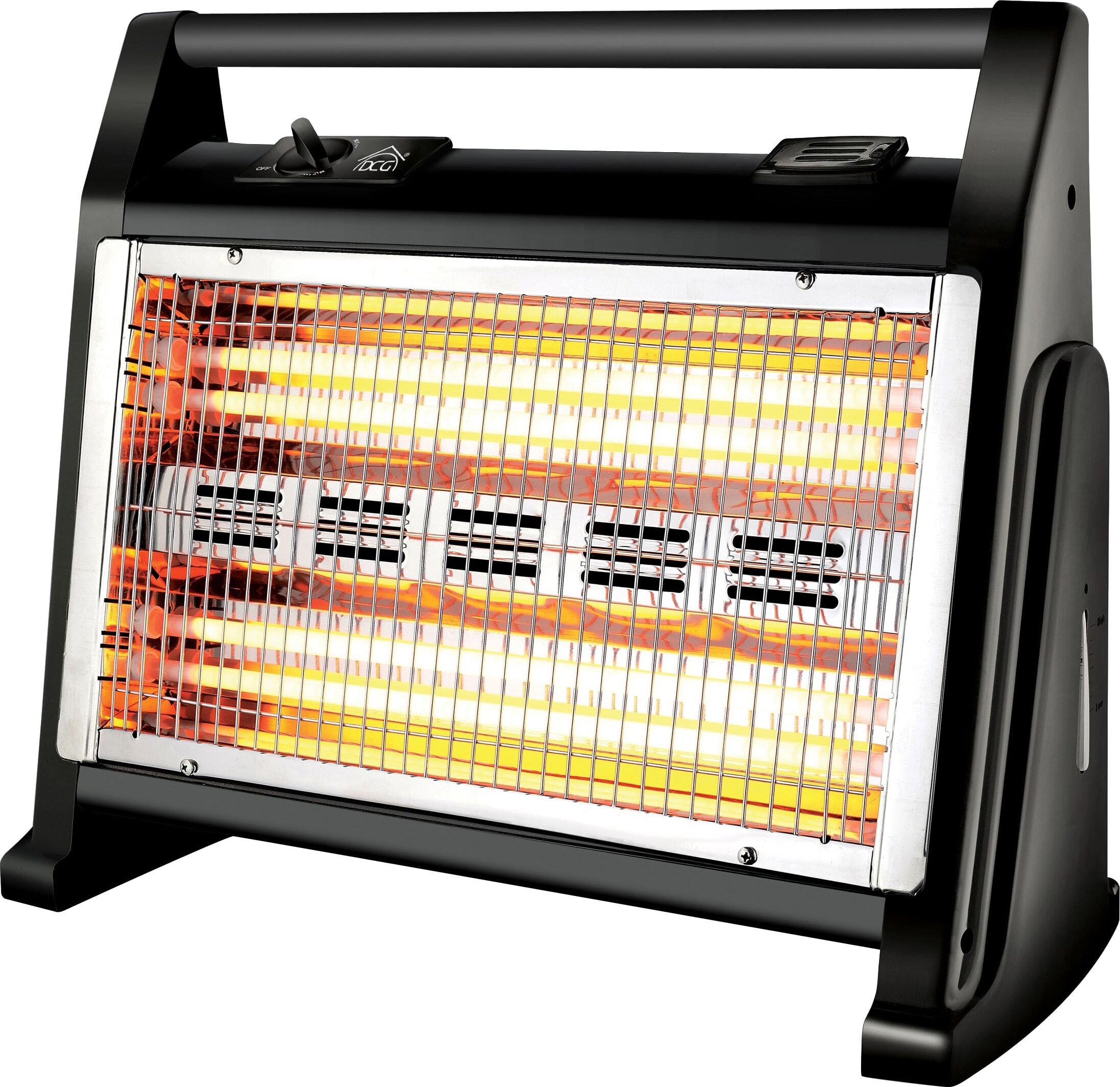 dcg Sa 9524 Stufa Elettrica Ad Infrarossi Al Quarzo Potenza Max 1600 Watt Con Termostato - Sa 9524